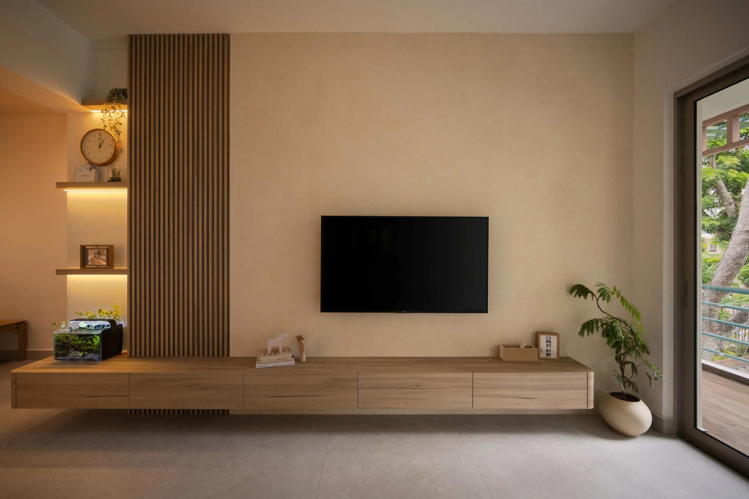 Minimalist Comfort @ Maplewoods Condo Living Room Design